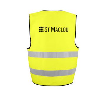 GILET HAUTE VISIBILITE JAUNE FLUO "ST MACLOU"...