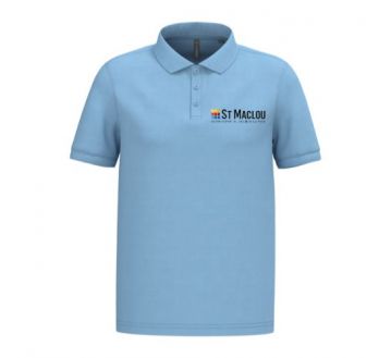 POLO HOMME SKY BLUE K254 M.COURTES BRODERIE...