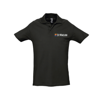 POLO HOMME SPRING NOIR 11362 M.COURTES BRODERIE ST-MACLOU