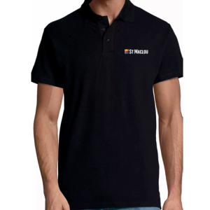 POLO HOMME SPRING NOIR 11362 M.COURTES BRODERIE ST-MACLOU 2