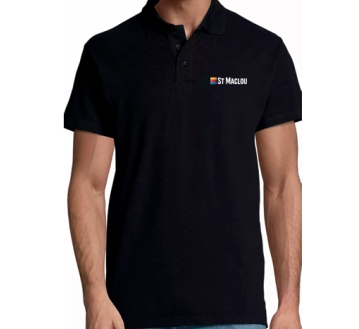 POLO HOMME SPRING NOIR 11362 M.COURTES BRODERIE...